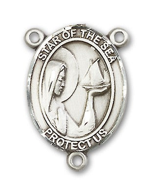 Our Lady of the Sea Rosary Centerpiece Sterling Silver or Pewter