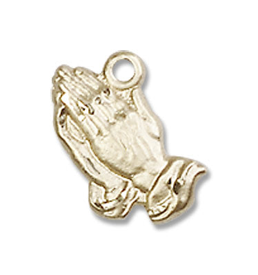 Praying Hands Medal Necklace