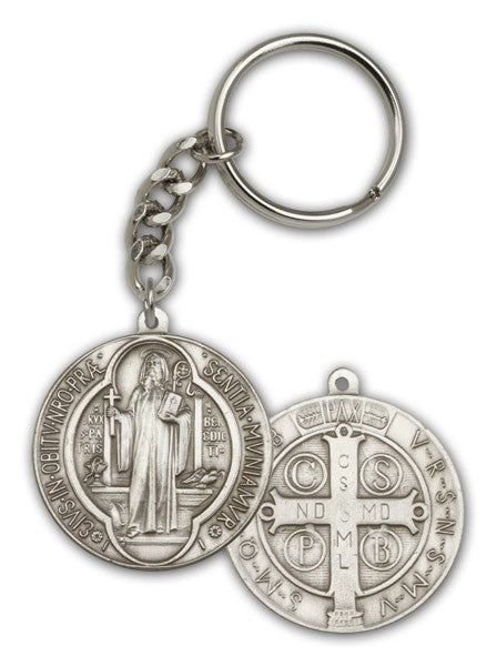 Round St. Benedict Keychain
