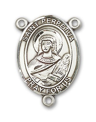St. Perpetua Rosary Centerpiece Sterling Silver or Pewter