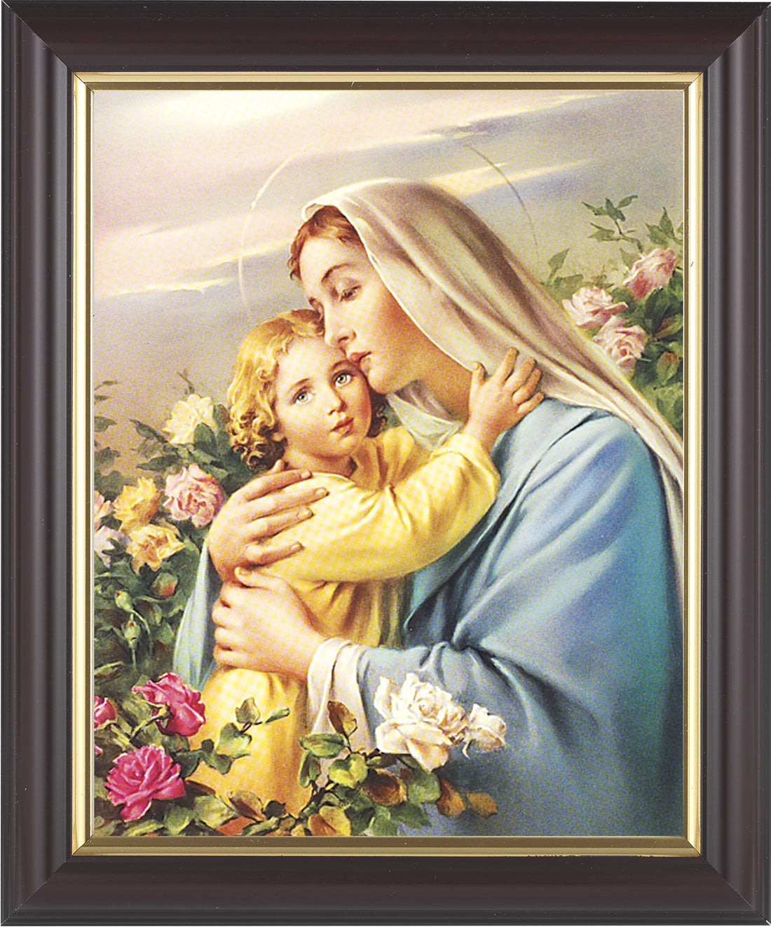 Madonna and Child in the Garden 8x10 Framed Print Under Glass