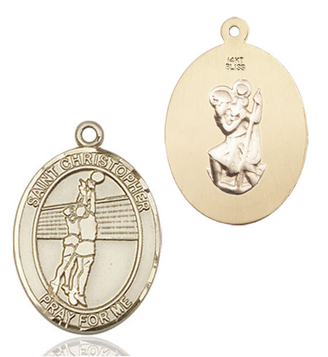 Saint Christopher Volleyball Medal