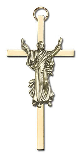Risen Christ Wall Crucifix 4"