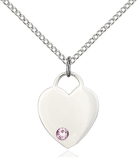 Small Heart Shaped Pendant with Birthstone Options