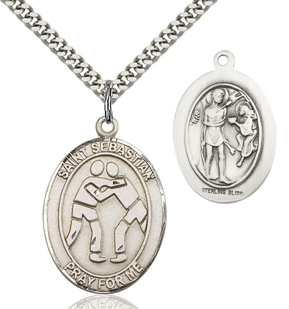 St. Sebastian Wrestling Medal