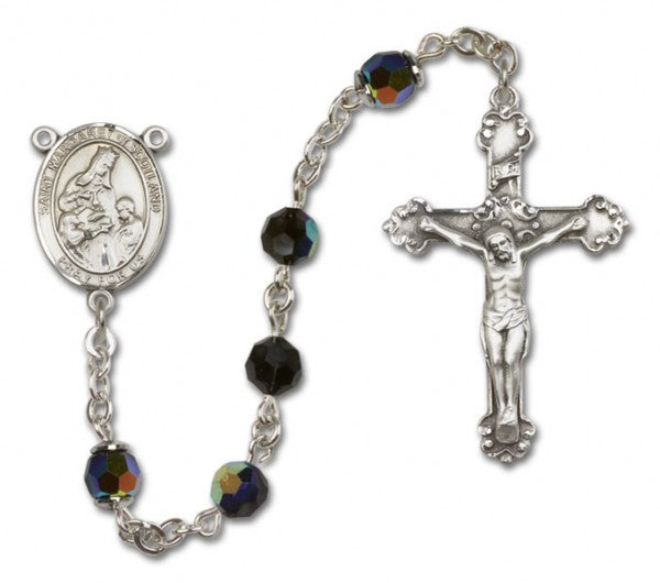 St. Margaret of Scotland Sterling Silver Heirloom Rosary Fancy Crucifix