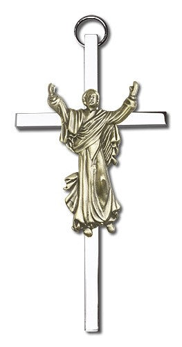 Risen Christ Wall Crucifix 4"