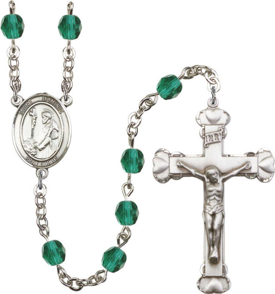 St. Dominic Rosary for Women 12 Birthstone Colors