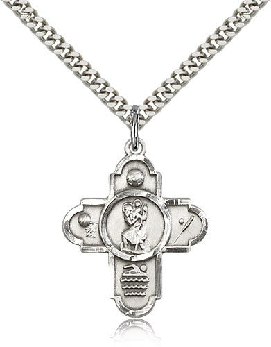 St. Christopher Sports 5-Way Medal
