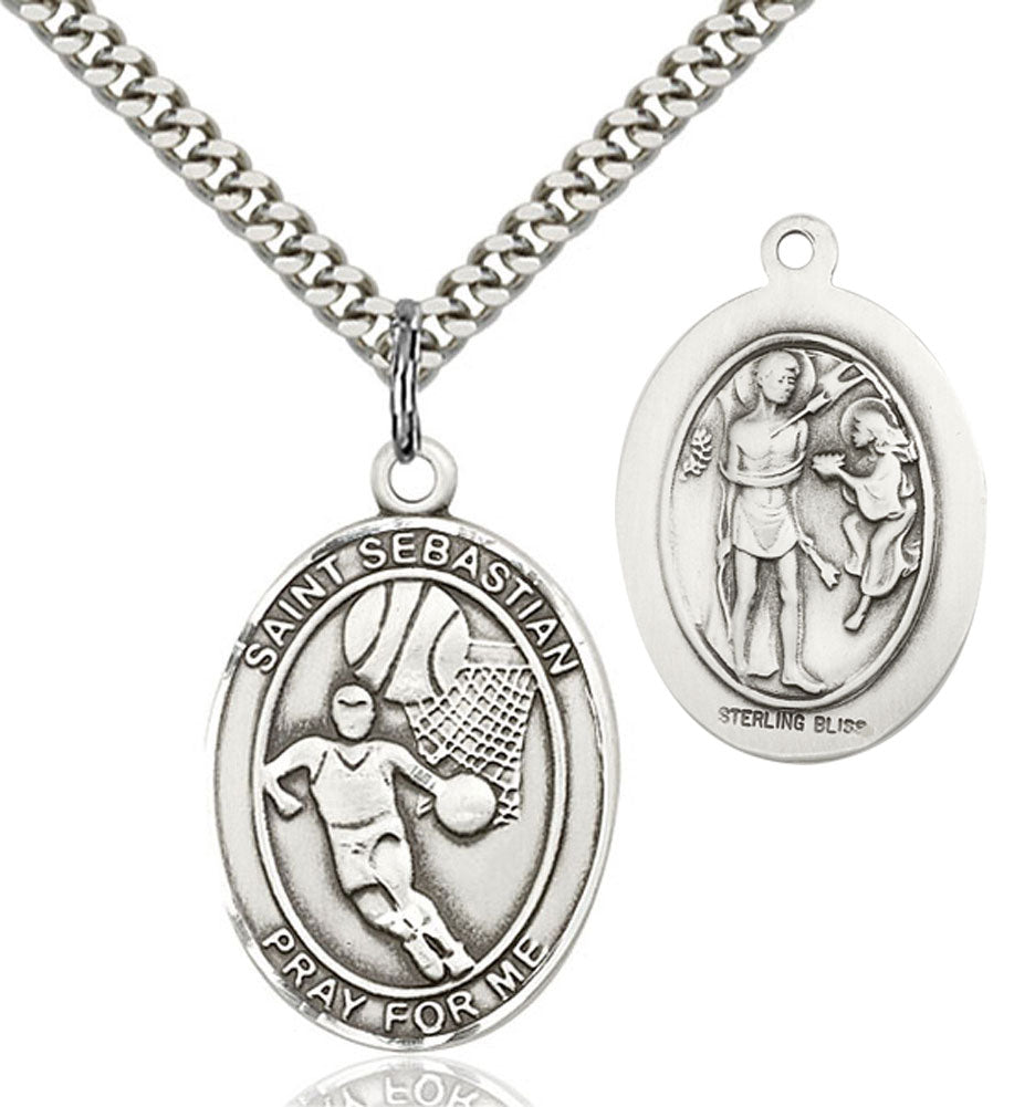 St. Sebastian Basketball Medal