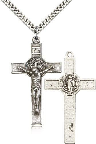 Saint Benedict Crucifix Pendant for Men