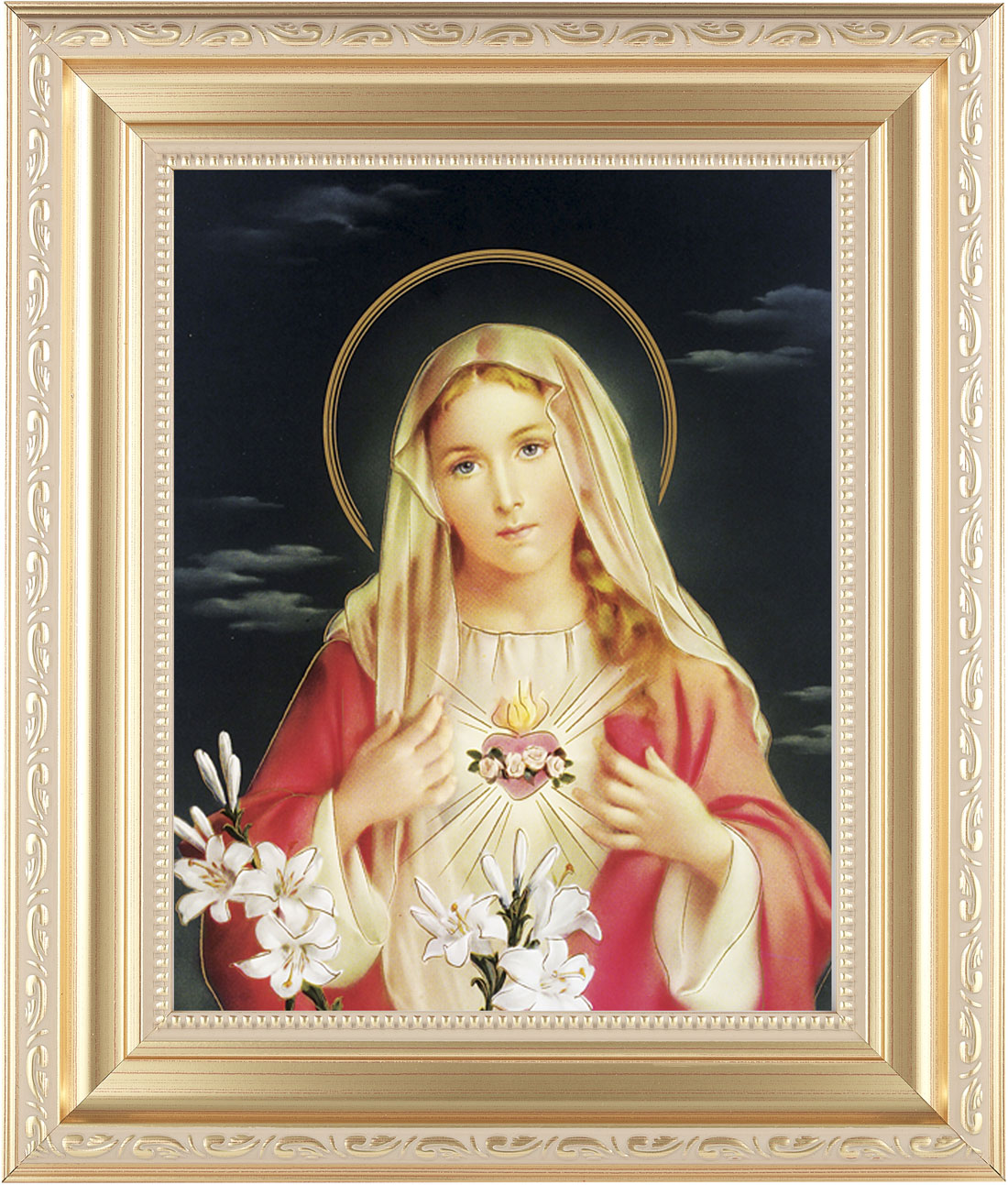 Immaculate Heart of Mary 8x10 Framed Print Under Glass
