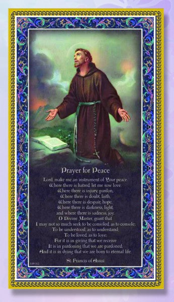 Peace Prayer of St. Francis Italian Wall Plaque