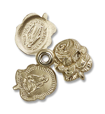 Triple Slide Rosebud Miraculous Medal for Women