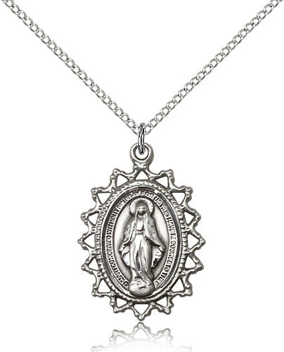 Women's Pointed Tip Miraculous Medal