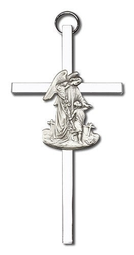 Guardian Angel 4" Wall Cross