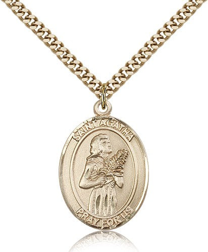 St. Agatha Patron Saint Medal