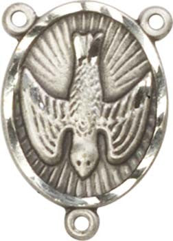 Holy Spirit Sterling Silver Rosary Centerpiece