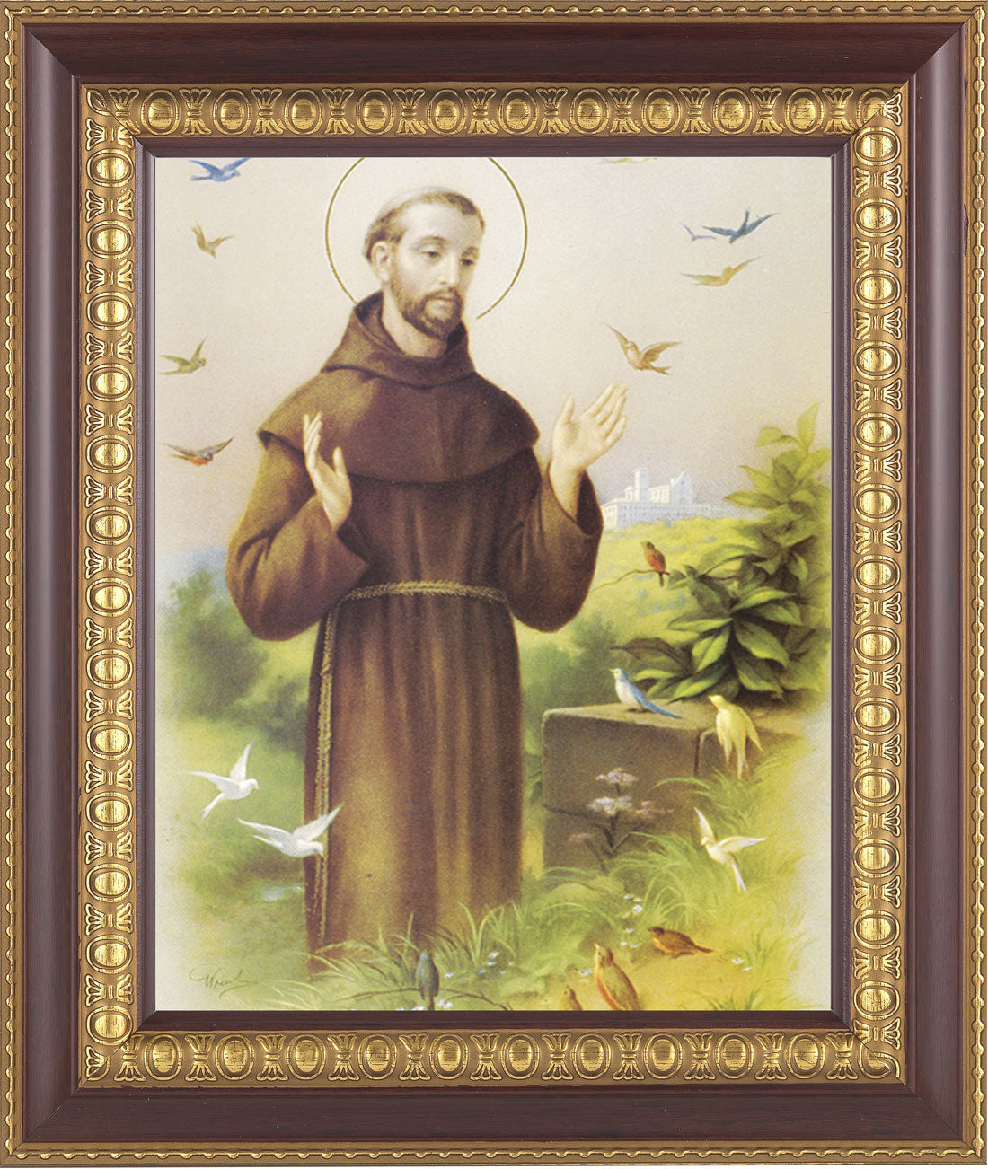 St. Francis of Assisi 8x10 Framed Print Under Glass