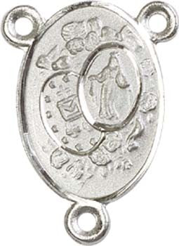 Front and Back Miraculous Rosary Centerpiece