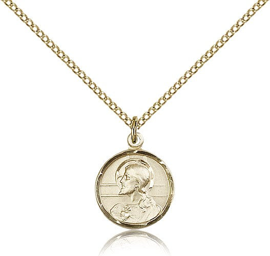 Double-sided Scapular Medal Pendant Round