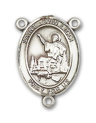St. John Licci Rosary Centerpiece Sterling Silver or Pewter