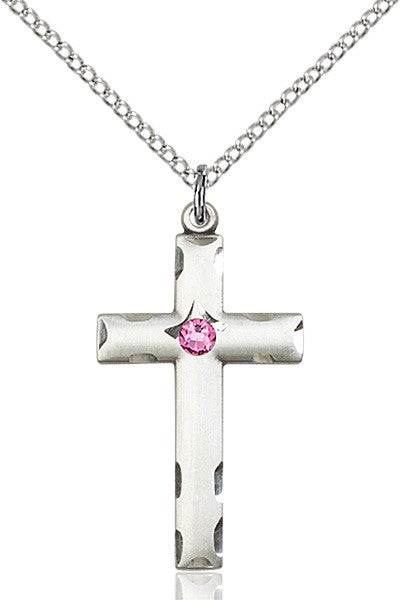 Birthstone Cross Pendant for Women