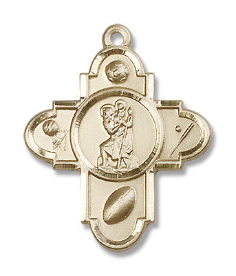 St. Christopher Sports 5-Way Medal