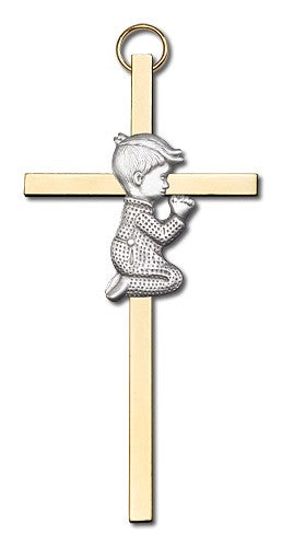 Praying Boy Cross 4'