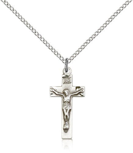 Square Edge Crucifix Pendant for Women