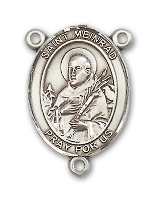 St. Meinrad of Einsideln Rosary Centerpiece Sterling Silver or Pewter