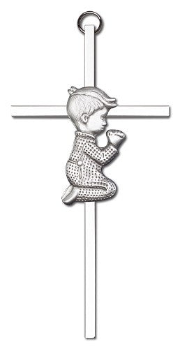 Praying Boy Cross 6'