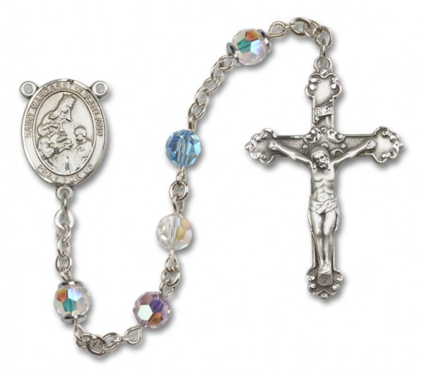 St. Margaret of Scotland Sterling Silver Heirloom Rosary Fancy Crucifix