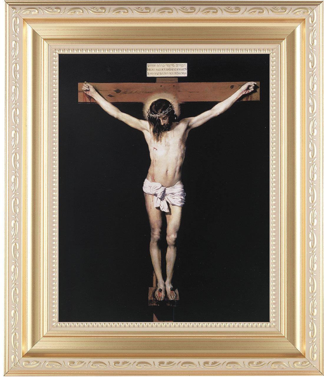 Jesus on the Cross 8x10 Framed Print Under Glass