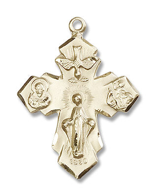 Four Way Medal Necklace