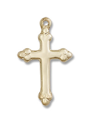 Child's Small Cross Pendant with Budded Tips