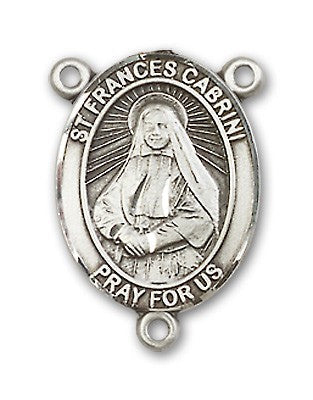 St. Frances Cabrini Rosary Centerpiece Sterling Silver or Pewter