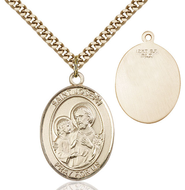 Oval Sterling Silver St. Joseph Medal