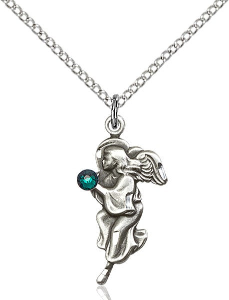 Angel Pendant with Birthstone Options
