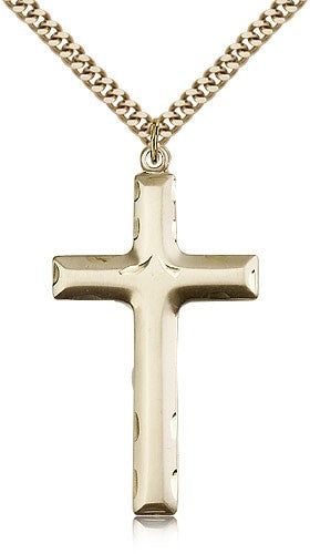 Etched Cross Pendant