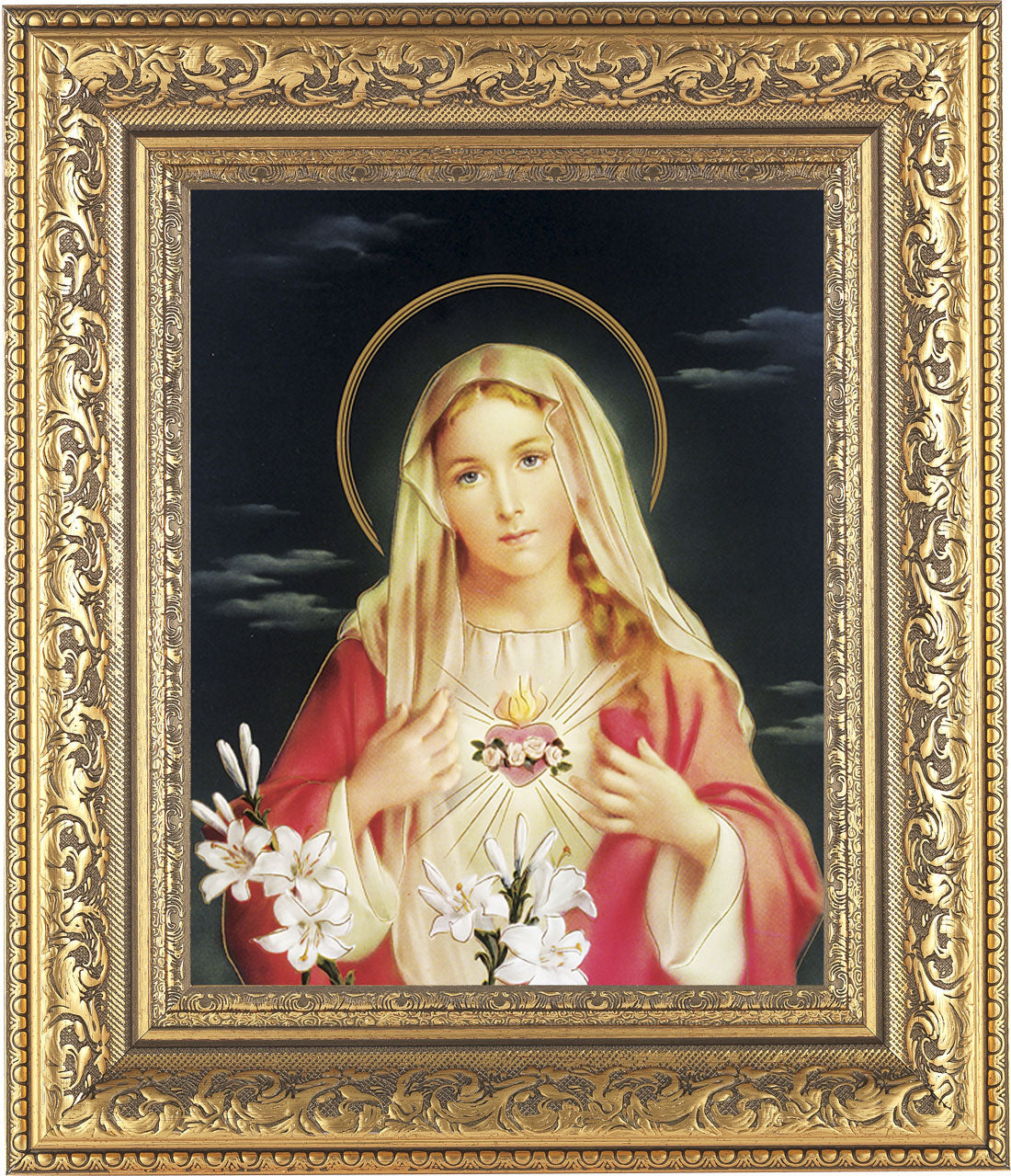 Immaculate Heart of Mary 8x10 Framed Print Under Glass