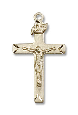 Small Shadowed Corpus Crucifix Pendant