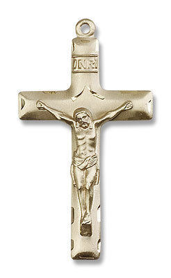 Men's Crucifix Pendant Shadowed Corpus