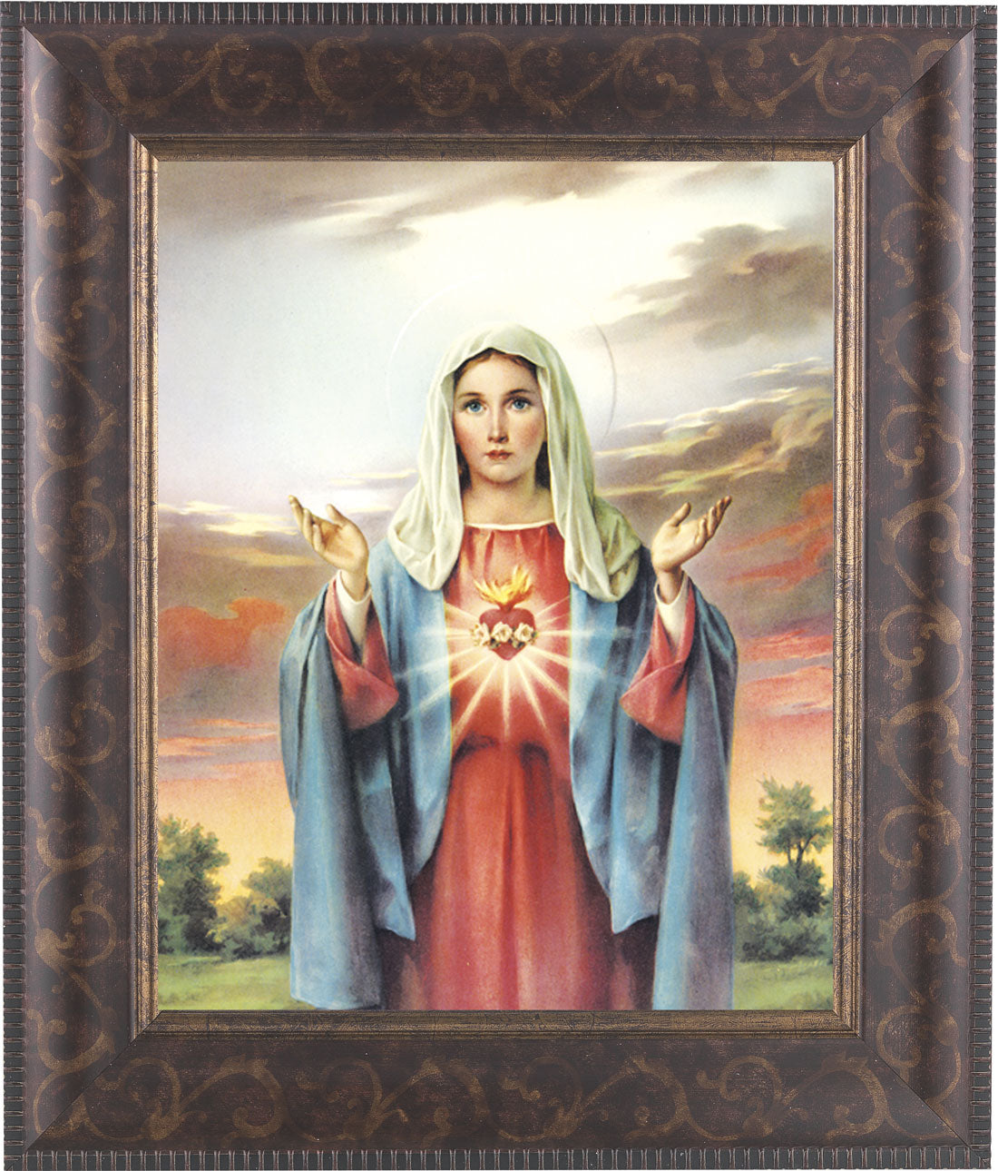 Immaculate Heart of Mary 8x10 Framed Print Under Glass