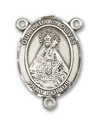 Our Lady of Olives Rosary Centerpiece Sterling Silver or Pewter
