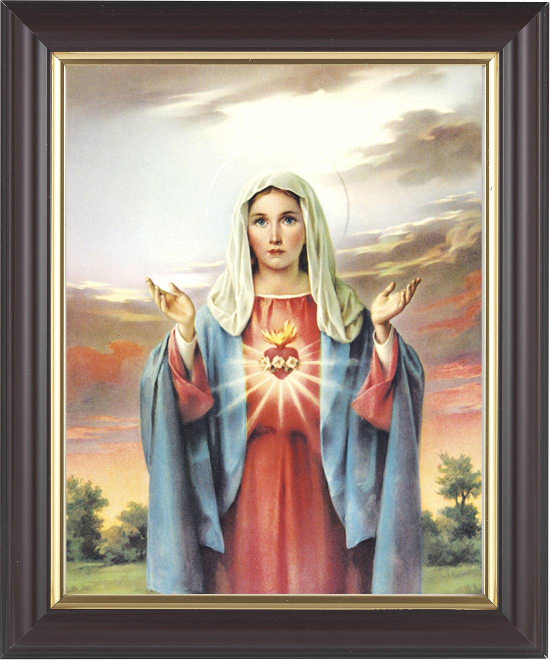 Immaculate Heart of Mary 8x10 Framed Print Under Glass