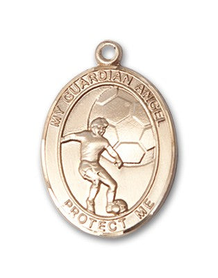 Guardian Angel Soccer Patron Saint Medal