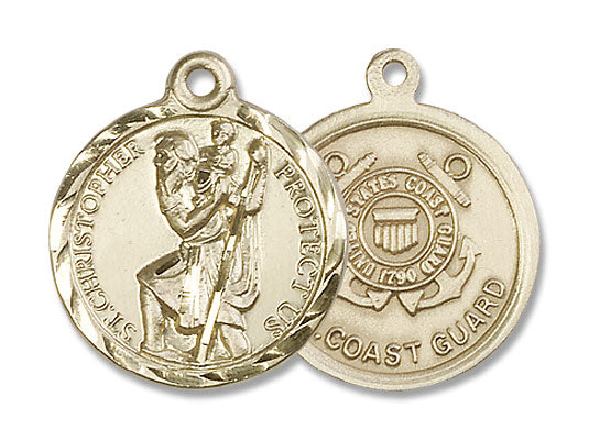 Coast Guard St. Christopher Medal - Nickel Size