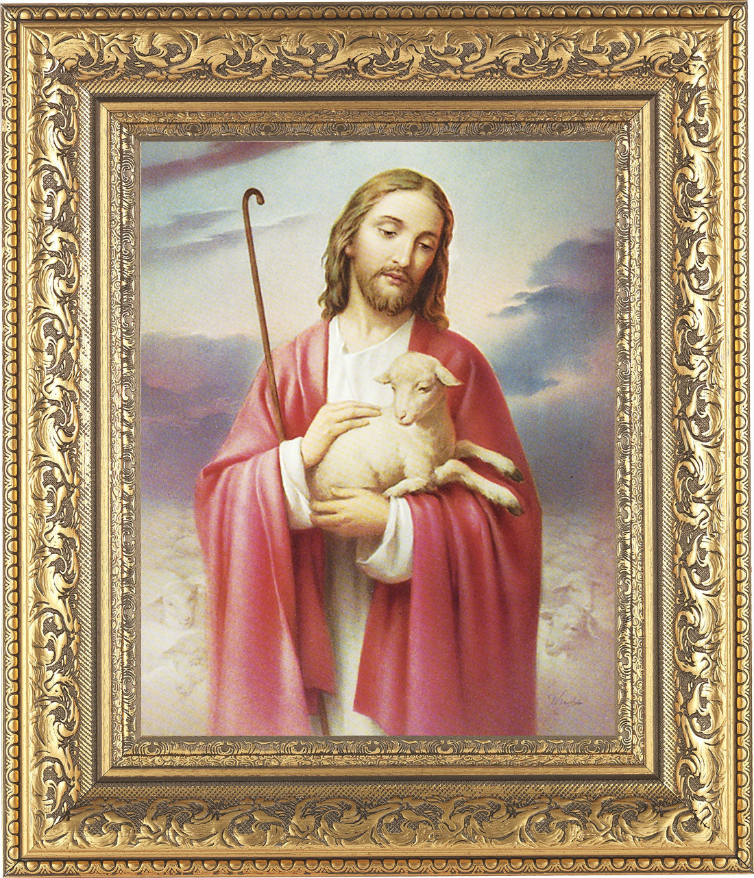 Jesus the Good Shepherd 8x10 Framed Print Under Glass