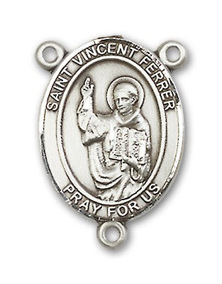 St. Vincent Ferrer Rosary Centerpiece Sterling Silver or Pewter